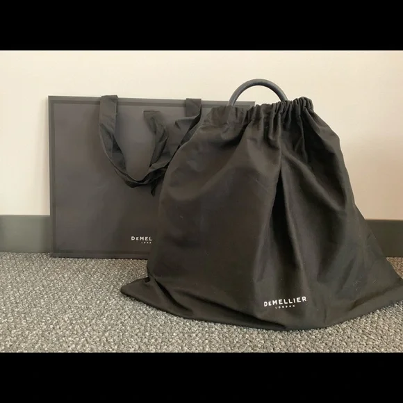 DeMellier Midnight Blue Satchel with Gold Details - Picture 7 of 10